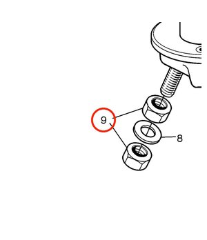 Tuerca Hexagonal Original Volvo Penta 17602