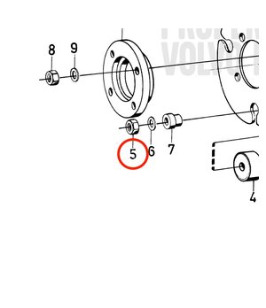 Tuerca Hexagonal Original Volvo Penta 955850