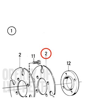 Placa de Brida Original Volvo Penta 819151
