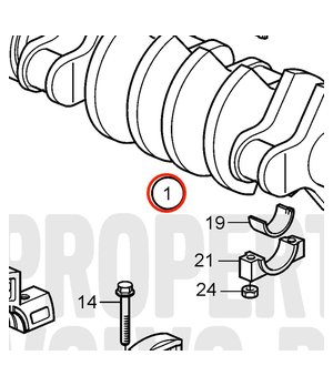 Cigüeñal Original Volvo Penta 3812430
