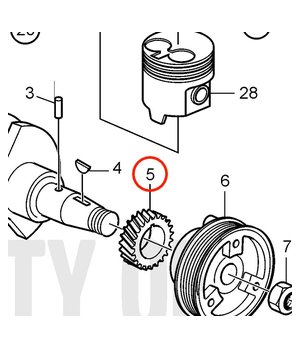 Engranaje Original Volvo Penta 3812431