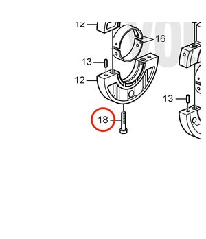 Tornillo Original Volvo Penta 861953