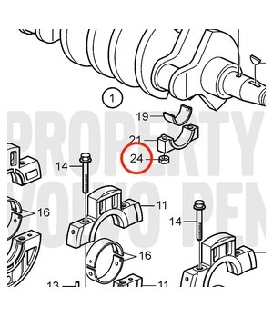 Tuerca Original Volvo Penta 3580348