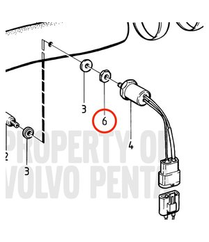 Tuerca Original Volvo Penta 828750