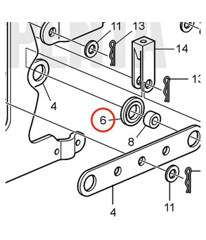 Rodillo Original Volvo Penta 828180
