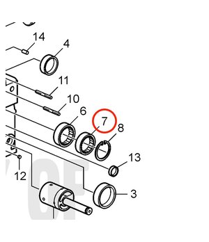 Cojinete Original Volvo Penta 861814