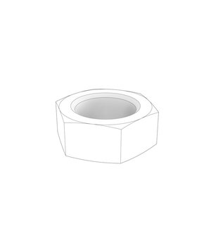 Tuerca Hexagonal Original Volvo Penta 955821