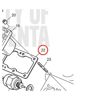 Laminilla de Ajuste Original Volvo Penta 21193262