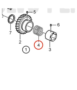 Resorte Original Volvo Penta 861988