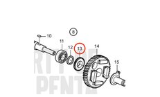 Engranaje Original Volvo Penta 861982
