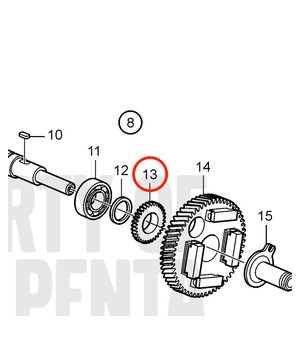 Engranaje Original Volvo Penta 861982