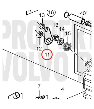 Palanca Original Volvo Penta 3580051