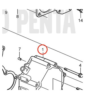 Cubierta Distribución Original Volvo Penta 3840895