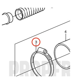 Abrazadera de Manguera Original Volvo Penta 949000