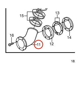 Pasacasco Original Volvo Penta 828292