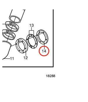 Arandela Original Volvo Penta 828412