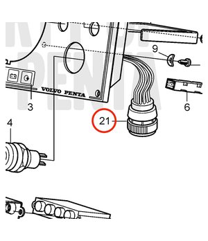 Manojo Cables Original Volvo Penta 3586264