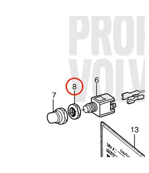 Tuerca Hexagonal Original Volvo Penta 872407