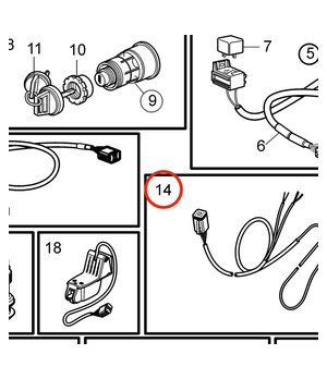 Manojo Cables Original Volvo Penta 3807229