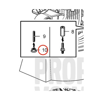 Tuerca Embridada Original Volvo Penta 990940