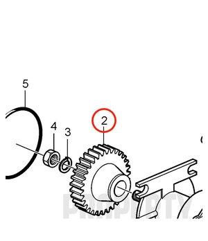 Engranaje Original Volvo Penta 3580379