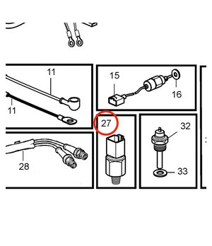 Interruptor Presión Original Volvo Penta 21250645