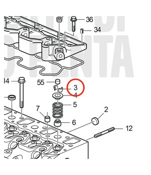 Crujido Original Volvo Penta 3580308
