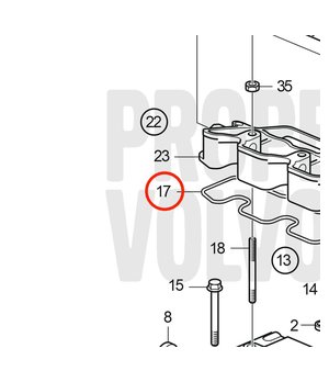 Junta Original Volvo Penta 3812432