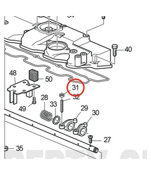 Tuerca Original Volvo Penta 861878