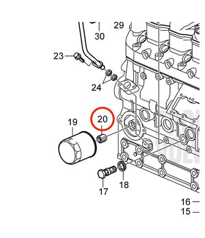 Perno Original Volvo Penta 861825