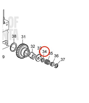 Laminilla de Ajuste Original Volvo Penta 861528
