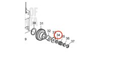 Laminilla de Ajuste Original Volvo Penta 861531