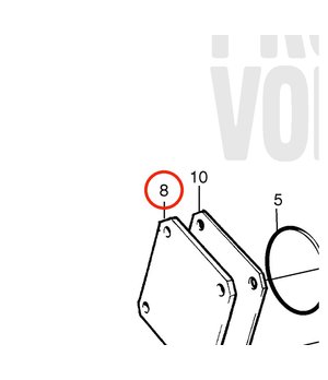Tapa Original Volvo Penta 844018