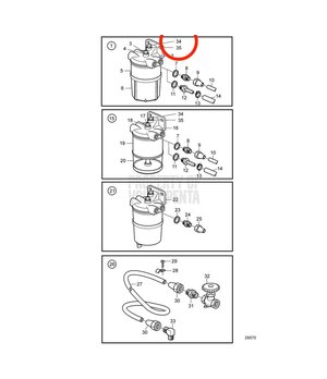 Tornillo Hexagonal Original Volvo Penta 940113