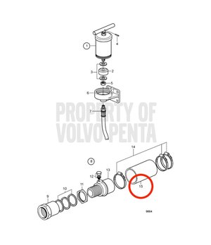 Manguera Original Volvo Penta 825672