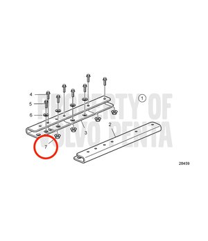 Tuerca Embridada Original Volvo Penta 990941