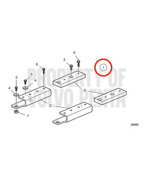 Engine Bracket Kit Original Volvo Penta 22567203