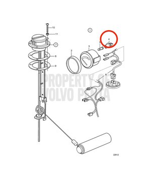 Fijación Lámpara Original Volvo Penta 863945