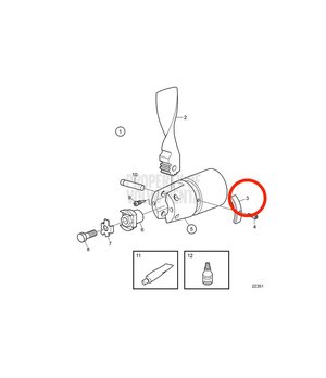 Ánodo para Hélice Plegable - 2 Palas, 3 Palas, S-drive y 4 Palas. Eje Original Volvo Penta 23974203