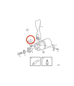 Eje Original Volvo Penta 3855528