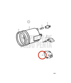 Indicador del Timón, Sensor Original Volvo Penta 837772
