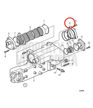 Placa Final Original Volvo Penta 3842021
