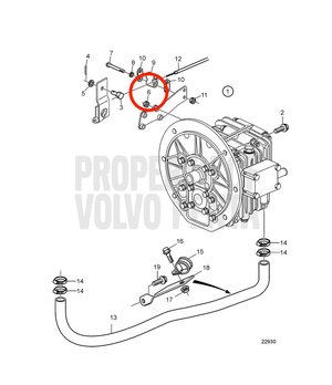 Tuerca de Sujeción Original Volvo Penta 945467