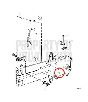 Tuerca Hexagonal Original Volvo Penta 947536
