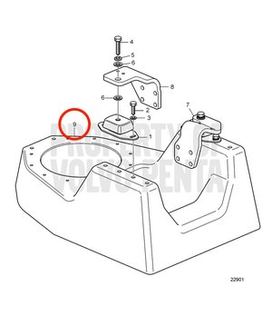 Bancada de Motor Original Volvo Penta 3842284