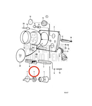 Tuerca Plástica Original Volvo Penta 859955