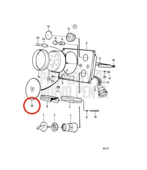 Placa de Cubrimiento Original Volvo Penta 858648