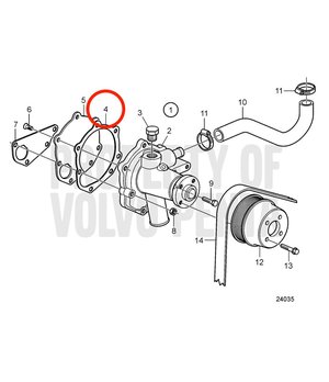 Junta Original Volvo Penta 3884539