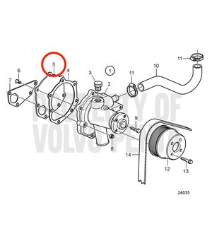 Chapa Original Volvo Penta 3884538