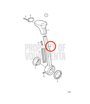 Palanca Original Volvo Penta 828911